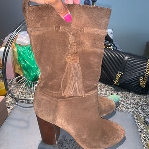 Vince Camuto Fringe Suede Boots